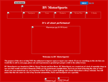 Tablet Screenshot of bvmotorsports.g2gm.com